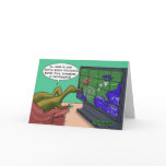 Weird Weather Dinosaurs Greeting Card 2