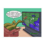 Weird Weather Dinosaurs postcard 2