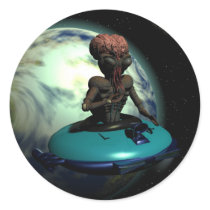 Weird Wheels Outa This World Sticker