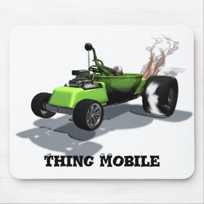 Weird Wheels Thing Mobile Mousepad by MDKgraphics