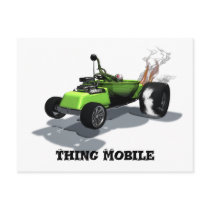 Weird Wheels Thing Mobile Postcard