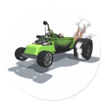 Weird Wheels Thing Mobile Sticker
