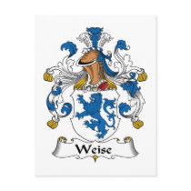 Weise Family Crest postcards