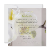 Weiße Orchidee • Hochzeitseinladung invitations by SabineStGreetings Weiße Orchidee • Hochzeitseinladung invitations