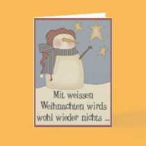 Weisse Weihnachten karten