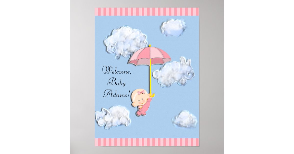 BABY BANNER POSTER Zazzle