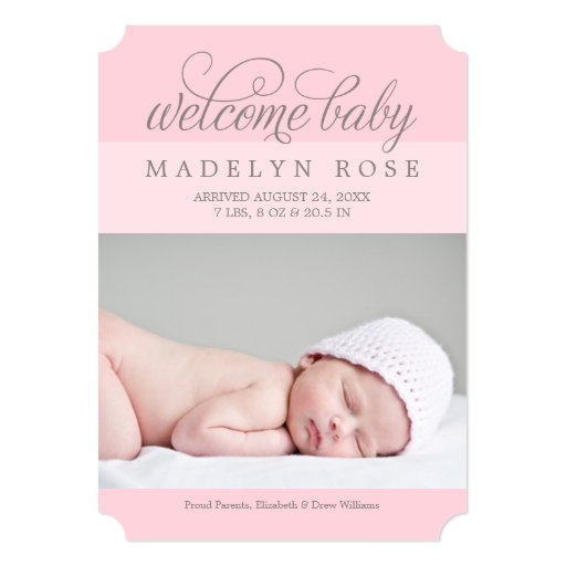 baby girl welcome