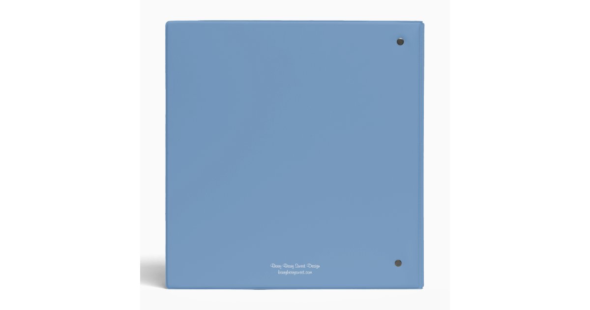 Baby Personalized Binder Blue Zazzle