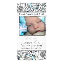 welcome baby photocard photo card