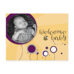 Welcome Baby postcard