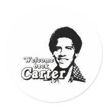 Welcome back Carter Round Stickers