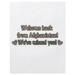 Welcome Back from Afghanistan flyers