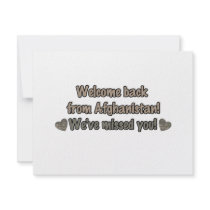 Welcome Back from Afghanistan Personalized Announcements