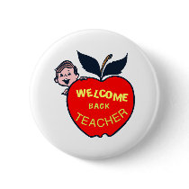 Welcome Back Teacher Pin