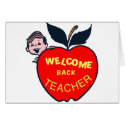 Welcome Back Teacher cards by AutismZazzle Welcome Back Teacher cards