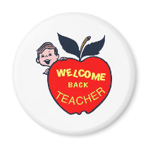 Welcome Back Teacher Magnets