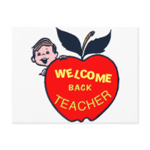 Welcome Back Teacher Post Card