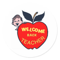 Welcome Back Teacher Stickers