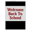 Welcome Back To School cards by JustParties Welcome Back To School cards