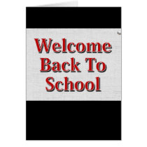 Welcome Back To School cards