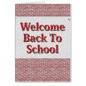 Welcome Back To School cards by JustParties Welcome Back To School cards