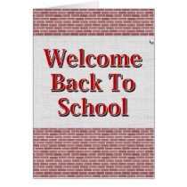Welcome Back To School cards