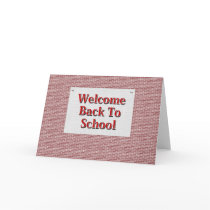 Welcome Back To School cards