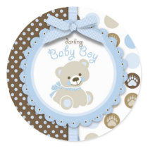 Welcome Bear Boy Sticker