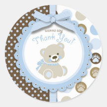 Welcome Bear Boy TY Sticker
