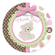 Welcome Bear Girl TY Sticker sticker