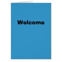 Welcome cards