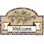 "Welcome" - Decorative Sign photo sculptures