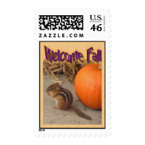 Welcome Fall postage