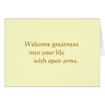 Welcome Greatness cards