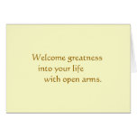 Welcome Greatness cards