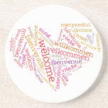 Welcome Heart (many languages) Coaster