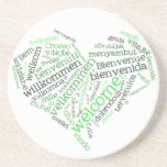Welcome Heart (many languages) Coaster