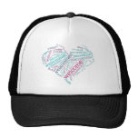 Welcome Heart (many languages) Hat