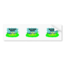 Welcome Home Aliens Bumper Sticker