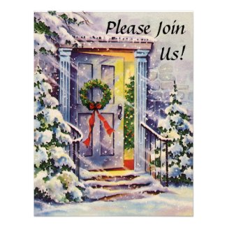 Welcome Home Custom Christmas Invitations