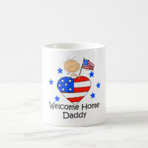 Welcome Home Daddy Stick Figure Baby Mug