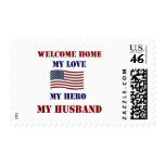 Welcome Home Flag postage