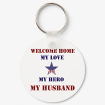 Welcome Home Flag Star keychains