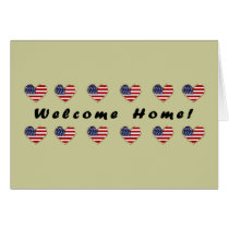 Welcome Home Flags Greeting Card