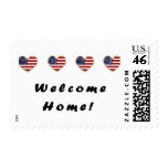Welcome Home Flags postage
