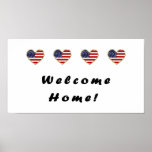 Welcome Home Flags Poster