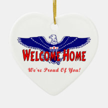 Welcome Home From The Military Christmas Tree Ornament