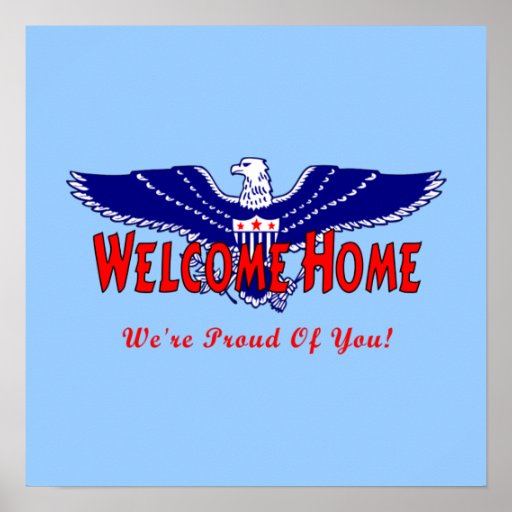 Welcome Home Military Poster Ideas