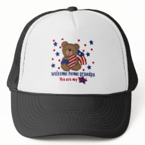 Welcome Home Grandpa Bear Mesh Hat