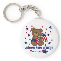 Welcome Home Grandpa Bear Key Chain